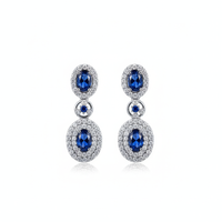 Sapphire Cascade Drop Earrings
