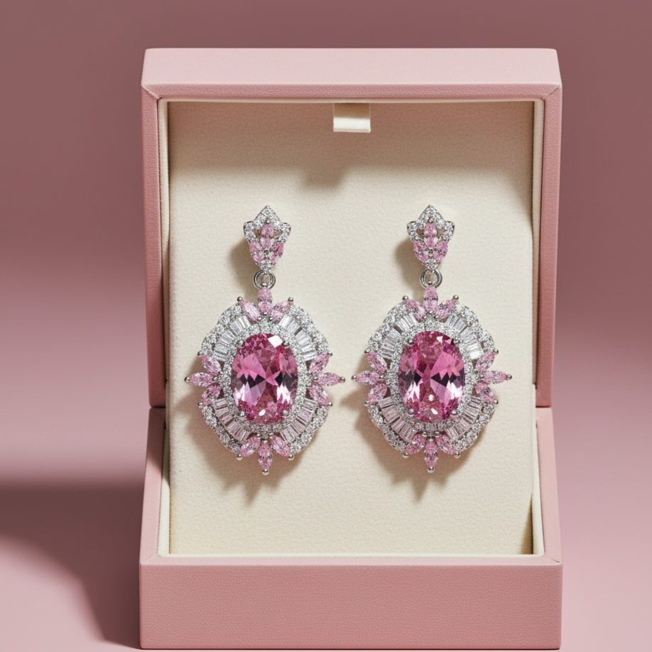 Rose Whisper Drop Earrings