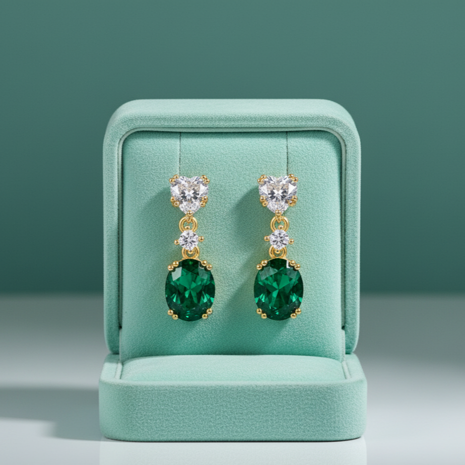 Forest Glow Drop Earrings