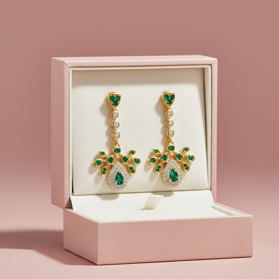 Sapphire Twilight Drop Earrings
