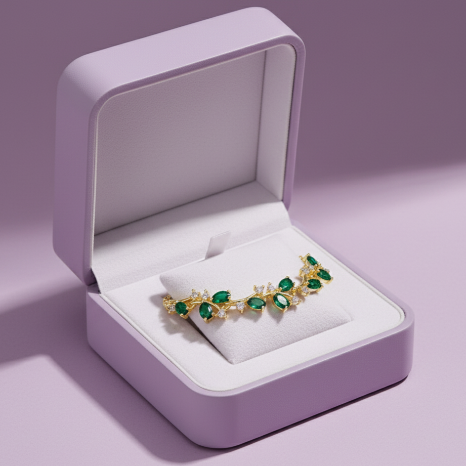 Emerald Branch Bracelet