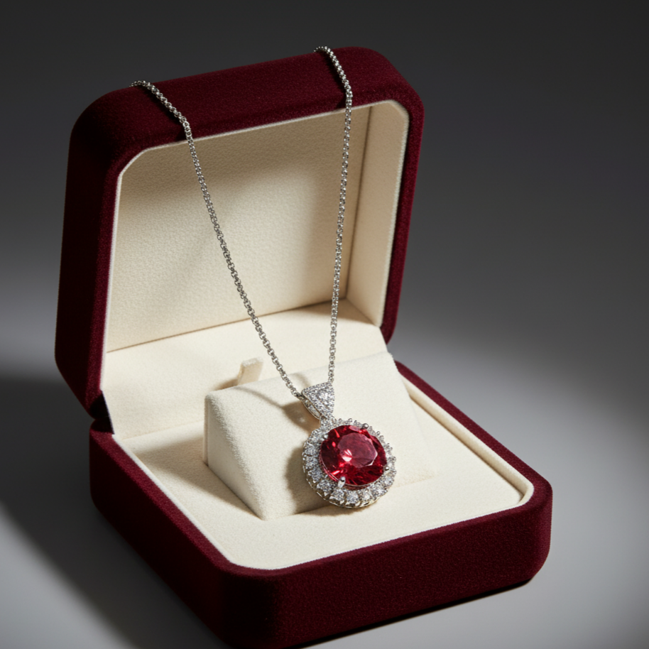 Ruby Eclipse Pendant