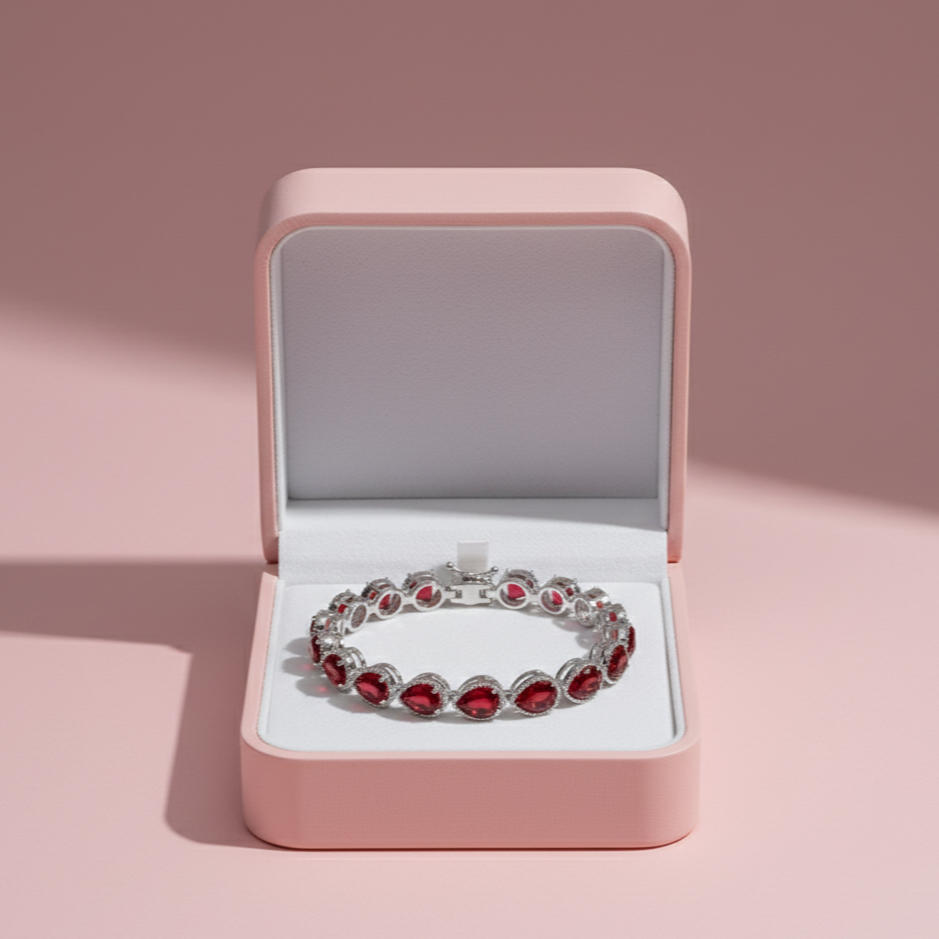 Ruby Flame Bracelet
