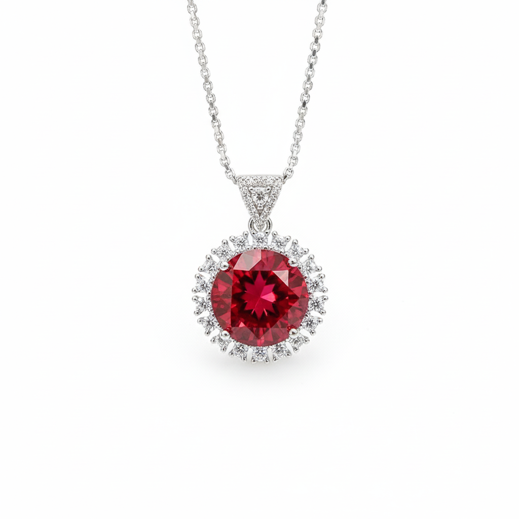 Ruby Eclipse Pendant