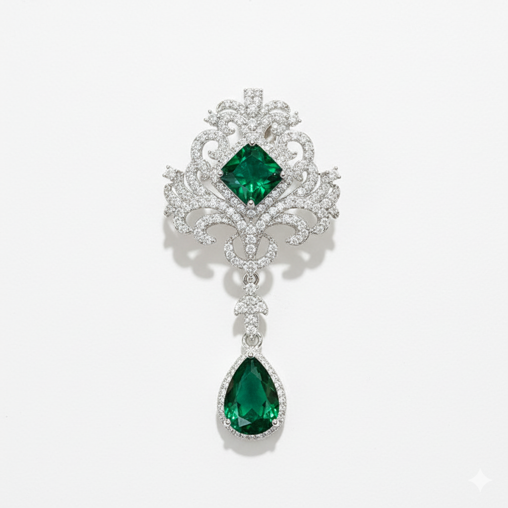 Emerald Cascade Pendant