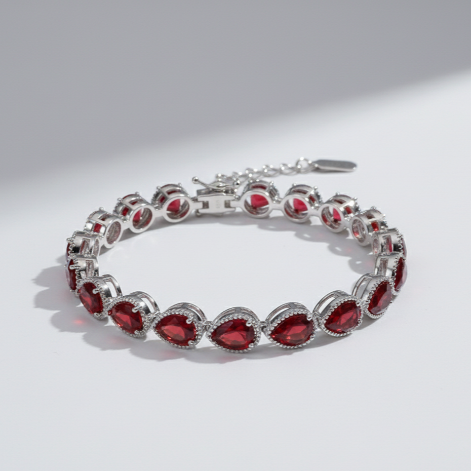 Ruby Flame Bracelet