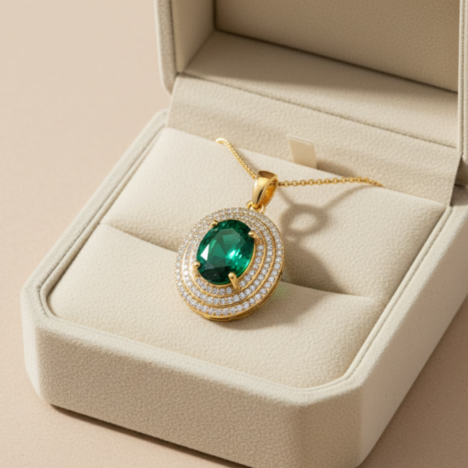 Greenfire Gold Pendant