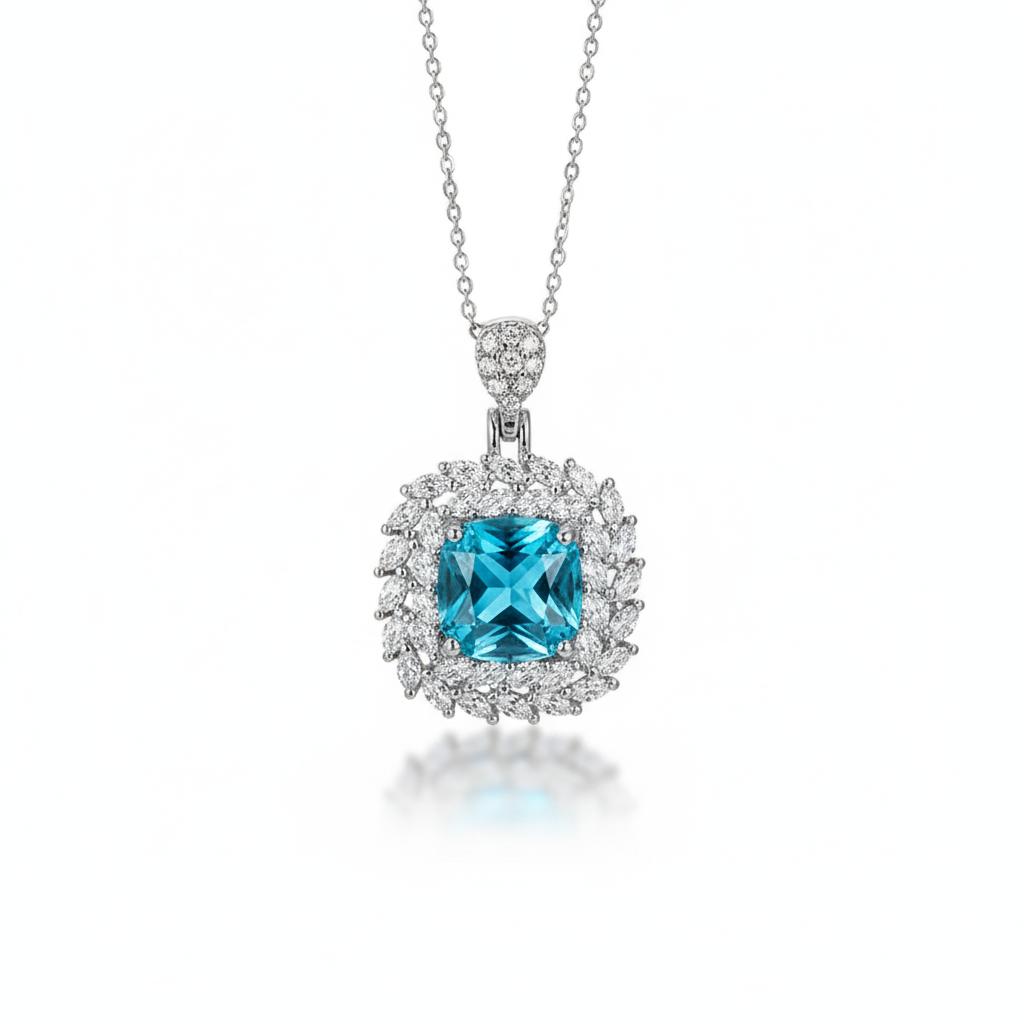 Azure Blossom Pendant