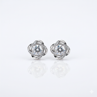 Crystal Knot Earrings