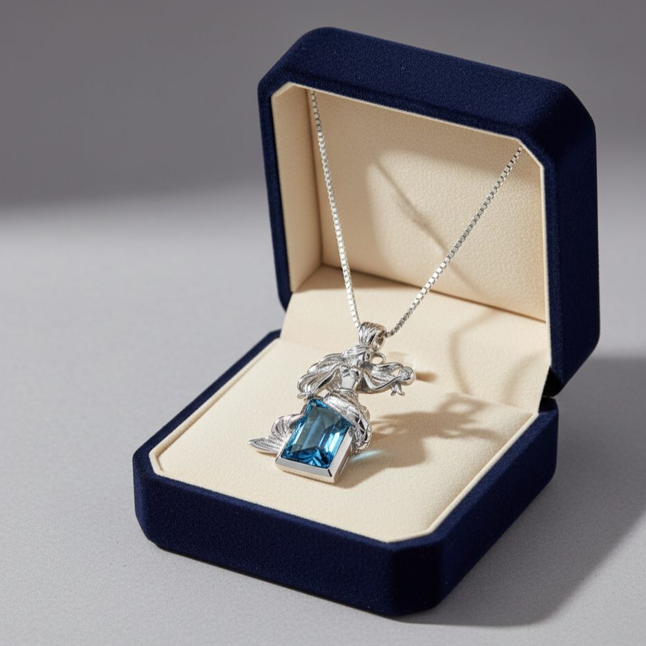 Mermaid's Teardrop Pendant