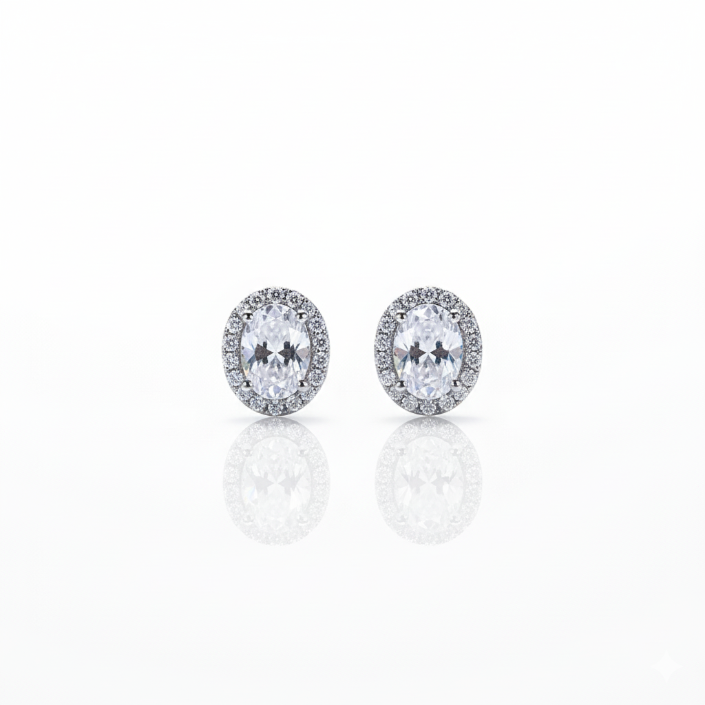 Diamond Glow Stud Earrings