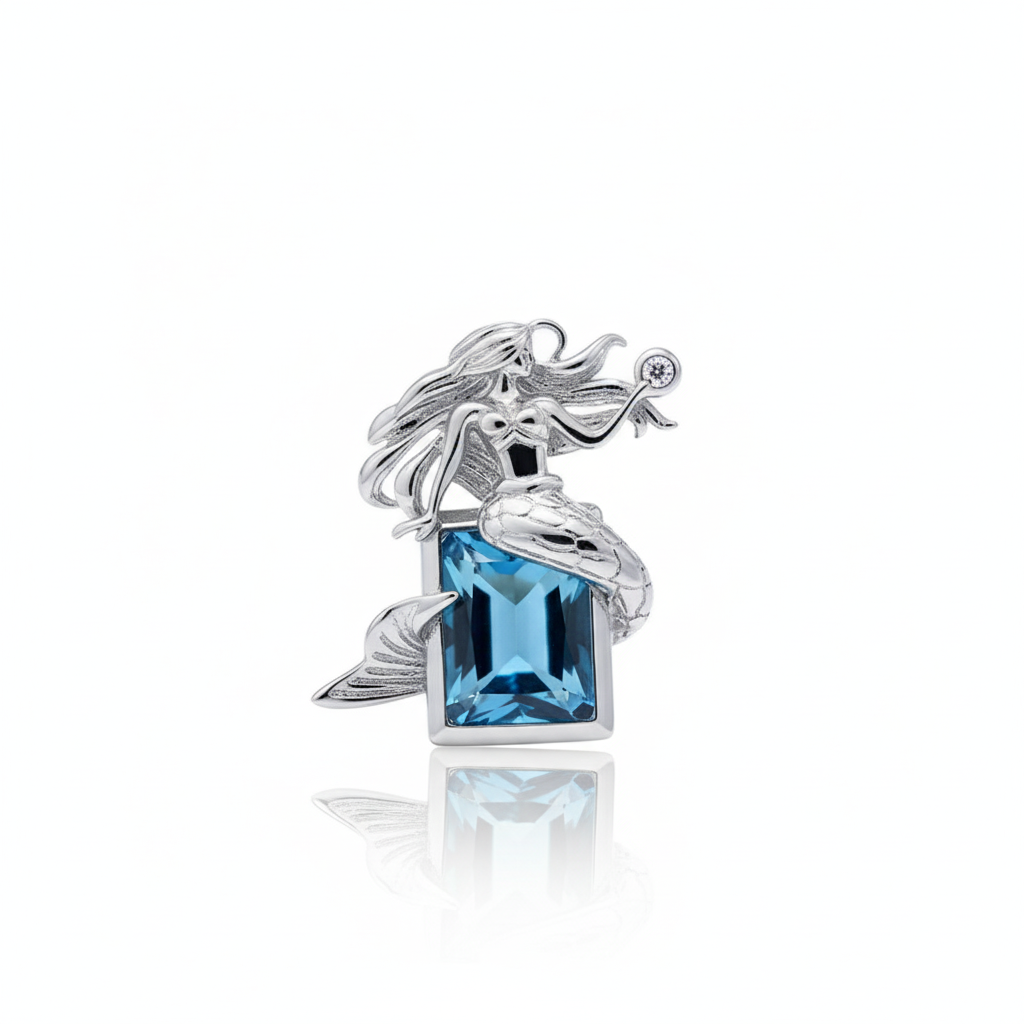 Mermaid's Teardrop Pendant