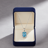 Skyward Blue Gem Pendant