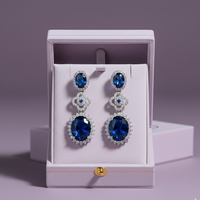 Sapphire Chandelier Drop Earrings