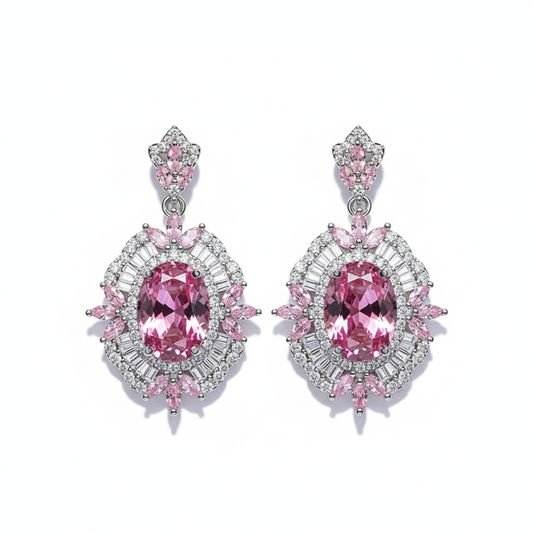 Rose Whisper Drop Earrings