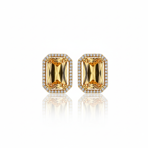 Citrine Radiance Stud Earrings