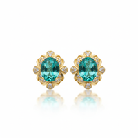 Teal Serenity Drop Earrings