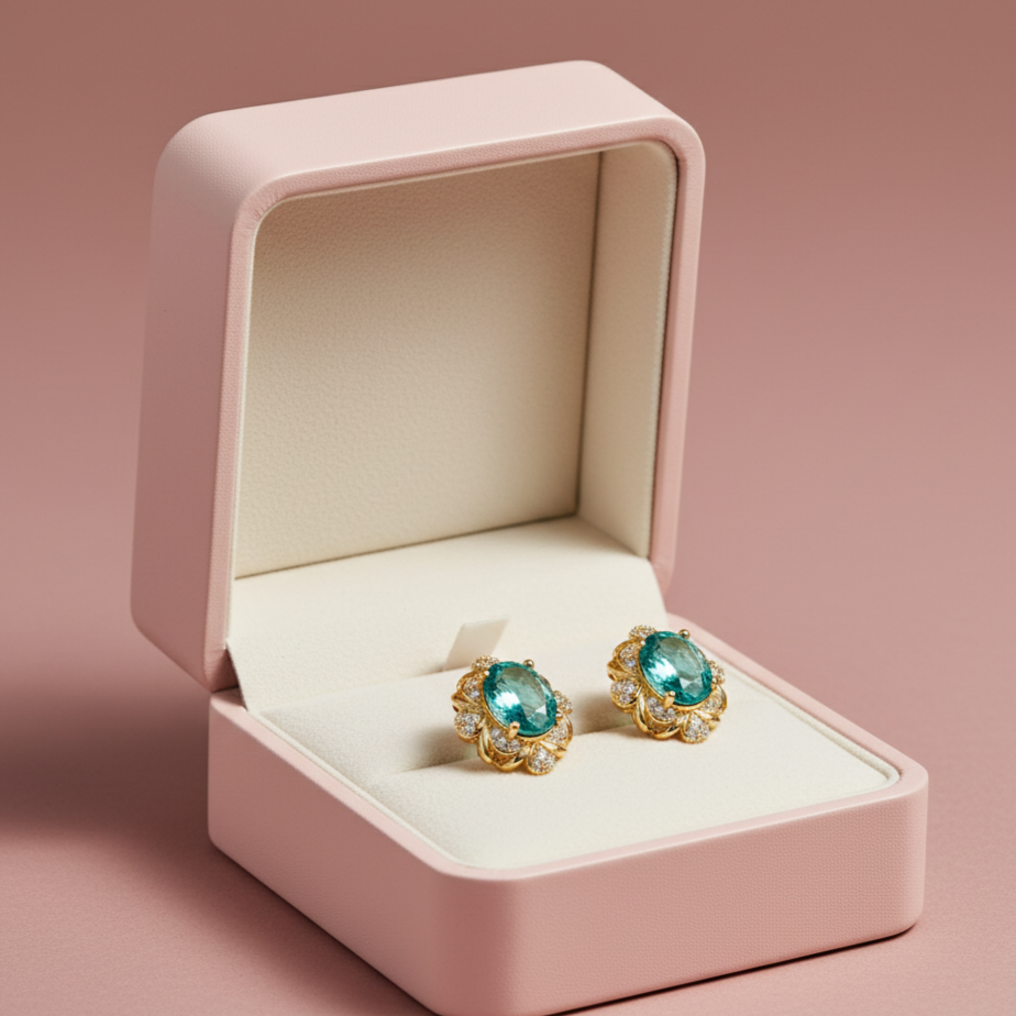 Teal Serenity Drop Earrings