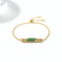 Golden Emerald Grace Bracelet