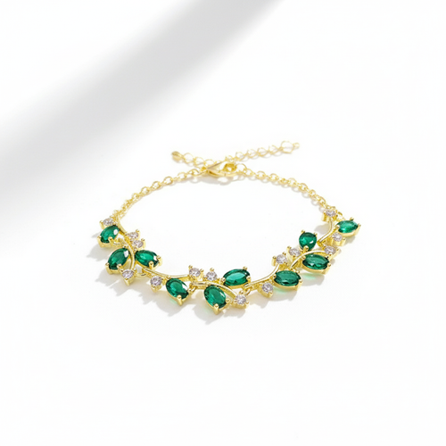 Emerald Branch Bracelet