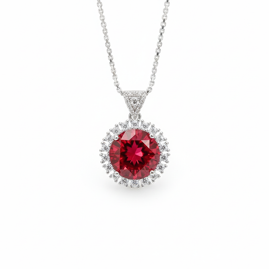 Ruby Eclipse Pendant