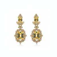 Citrine Tiered Drop Earrings