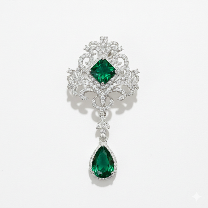 Emerald Cascade Pendant