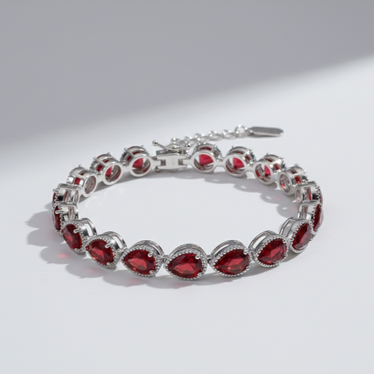Ruby Flame Bracelet