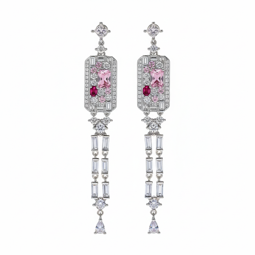 Blush Cascade Earrings