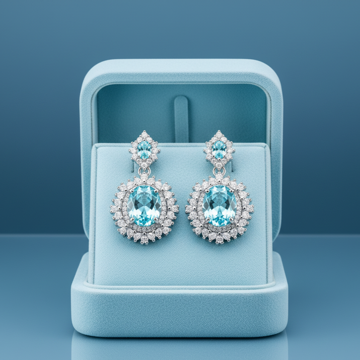 Azure Radiance Earrings