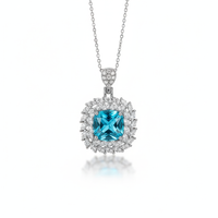 Azure Blossom Pendant