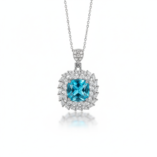 Azure Blossom Pendant