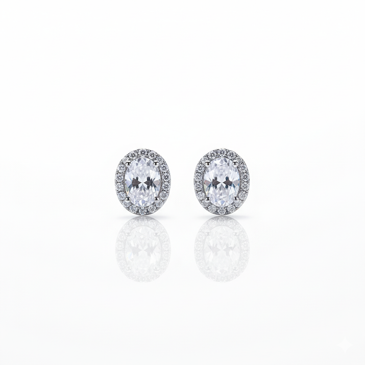 Diamond Glow Stud Earrings