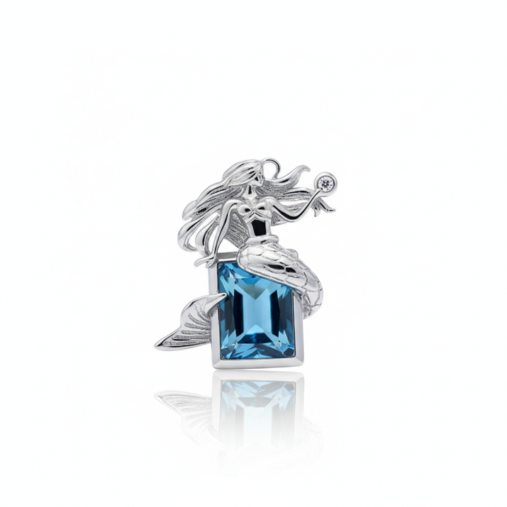 Mermaid's Teardrop Pendant