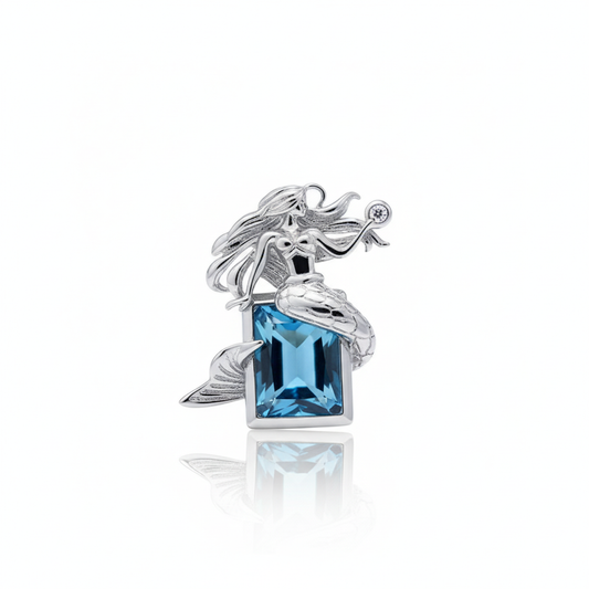 Mermaid's Teardrop Pendant