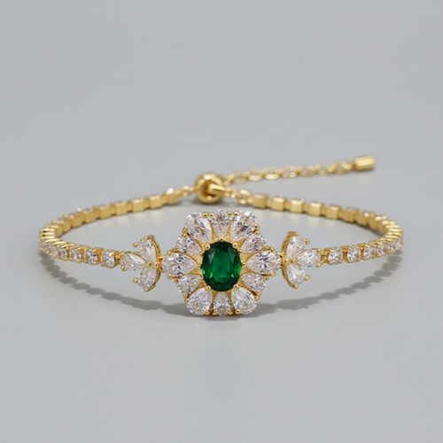 Emerald Blossom Bracelet
