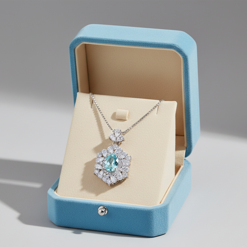 Celestial Aqua Pendant