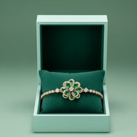 Emerald Petal Bracelet